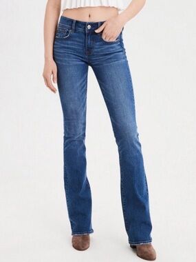 American Eagle Mid Rise Kick Boot Jeans 000 Short